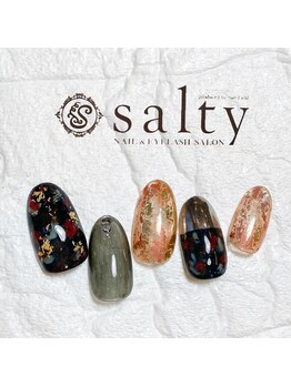ネイルアンドアイラッシュサロン ソルティ 寺田町(salty)/大人ネイル