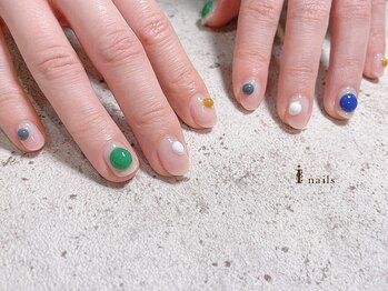 アイネイルズ 渋谷店(I nails)/ニュアンスポコポコネイル¥8725