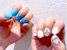 ネイルマジック 仙台一番町店(NAIL MAJIC)/メンズネイル×ターコイズ大理石