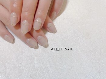 ホワイトネイル(WHITE NAIL)/ミラーネイル/持ち込み