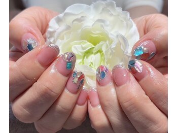 ガラスフレンチ/ミラー/シェル