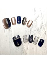タネモト(Tanemoto)/8月定額フットネイル￥9300