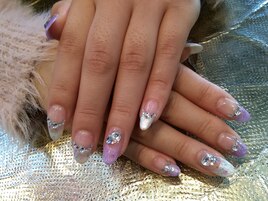 ホログラムきらきらフレンチ