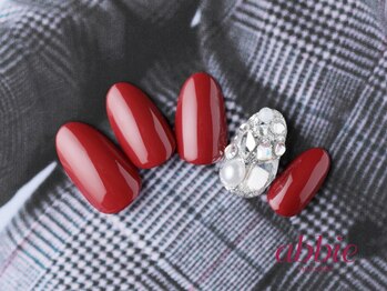 ネイルサロン アビー 宮益坂店(abbie)/レッドビジュー◇¥10615