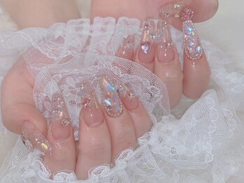 アイネイルズ 四条河原町店(I-nails)/うるるるオーロラピンクストーン