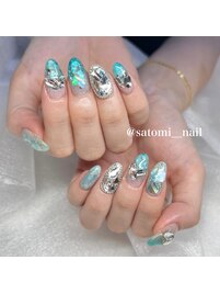 satomi担当:夏ネイル