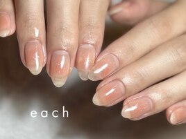 チーク×ラメ