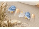 6600円　海ネイル　波