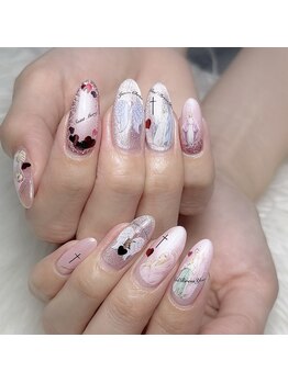 モモ(Momo)/マリア様ネイル