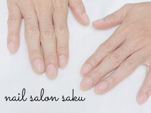 サク(saku)/クリア/メンズネイル