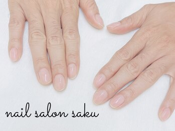 サク(saku)/クリア/メンズネイル