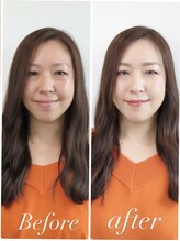 フェリーチェカラー(felice.color)/ビフォーアフター　メイク