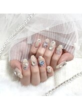 ミニョン(Minyon)/宝石ネイル☆ハートキラキラ