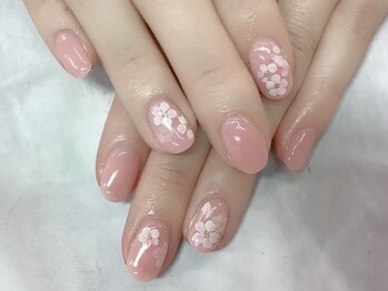ジャスミンネイル(Jasmine Nail)の写真/【シンプルジェルコース/6000~】カラー,ラメ,マグネット,フラッシュ,ストーン,パーツ豊富◎翌朝5時迄営業！