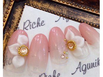 アグニークリッシェ(Agunik Riche)/【3Dお花ネイル】 