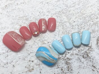 タネモト(Tanemoto)/7月フットネイル¥6600