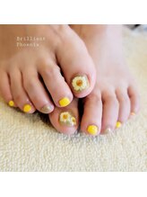 ブリリアントフェニックス(Brilliant Phoenix)/お花×キラキラnail☆
