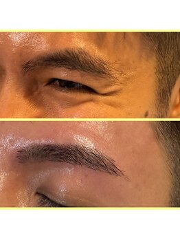 スリーピース(3Peace)/ストレートアーチ眉Before/After