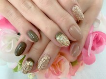 ディーネイル 京橋(D-nail)/[中村]ツイードネイル