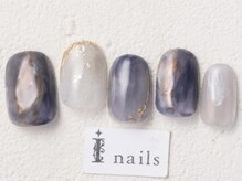 アイネイルズ 渋谷店(I nails)/ネイビーニュアンス