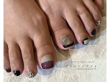 シュエット 近江八幡店(Chouette)/モード秋フットネイル¥9,900
