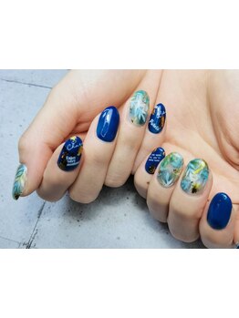 手描きアートが得意なサロン