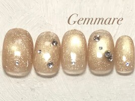 キラキラマグネットネイル