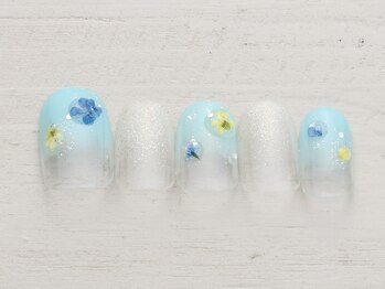 ノーネイル 有明ガーデン(NO NAIL ARIAKE)/水滴フラワー　￥4990