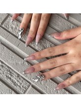 ユカネイル(yuka.nail)/スカルプ◆フレンチ/ビジュー