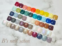 ビーズネイル バイブレス イオンタウン泉大沢店(B's Nail by.BLESS)/フットワンカラー♪
