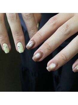 春ネイル/シンプルデザイン