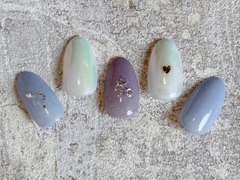 ネイルサロン エムズ(Nail Salon M's)/オーロラミラーがかわいい♪