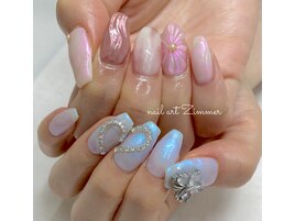 90minart ちぐはぐネイル