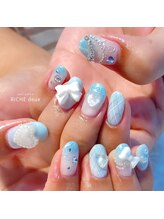 リッシュ ドゥ(RICHE deux)/水色担当発見！推しネイル