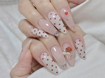 エムプラスネイル 新宿(M+Nail)/長さ出し★10本やり放題