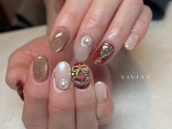 ヴィヴィアン ネイル(Vivian nail)/クリスマス リース ツリー