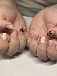 バレンタインネイル