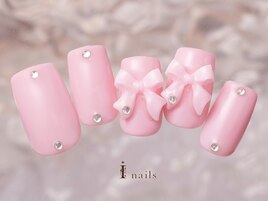 ワンカラーリボンネイル8980円