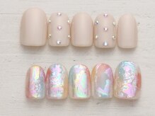 ノーネイル 有明ガーデン(NO NAIL ARIAKE)/オーロラ（アシメ） ￥4990