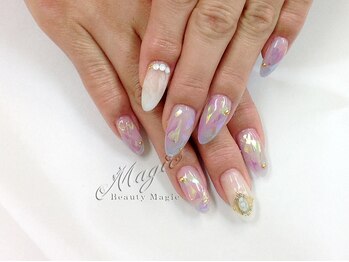 ネイルサロン ビューティーマジック 川口店/ キラキラホログラムネイル