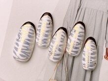 ネイルサロンフォーユー(for u)/ミラー×ゼブラ￥８９８０