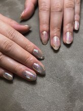 ハチニーキューネイルアトリエ(829 Nail Atelier)/マグネット＋パウダーネイル