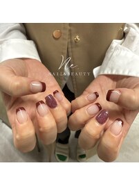 bordeaux french nail