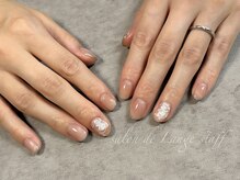 サロンドランジェ(salon de Lange)/マグネットネイル　お花ネイル