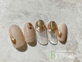 ネイルアイラッシュサロン ベティッシュ 桜木町店(Nail Eyelash Salon BETTISH)の写真/【定額ネイル¥6000～】季節＆トレンドをばっちり抑えたデザインが豊富★定額なので初心者の方も通い易い◎