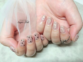シュガーネイル(sugar nail)/アシンメトリーネイル