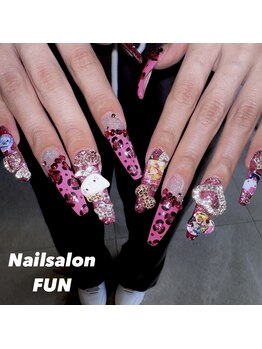 ファン(FUN)/★自爪10本アート(3cm以上)