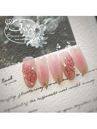 ぷっくり薔薇アート
