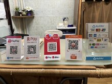 ヒーリングハウス/お会計は現金・カード・QR各種可