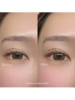 アンドアイ(and_eye)の写真/【まつげパーマ】あなたの目元に似合う、上品なまつ毛に♪マツパ＆マツエクで”なりたい”を叶えます♪